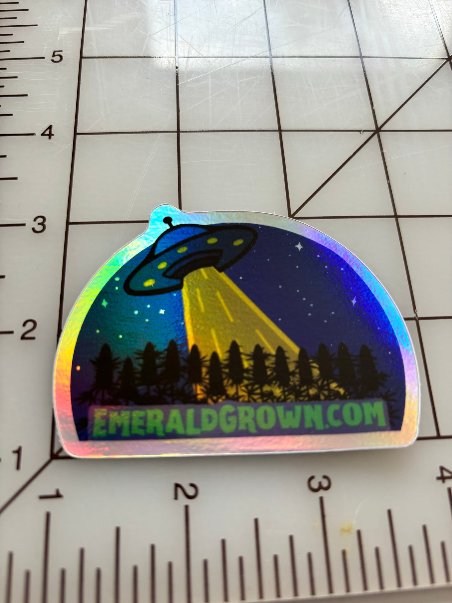 Holographic UFO Logo