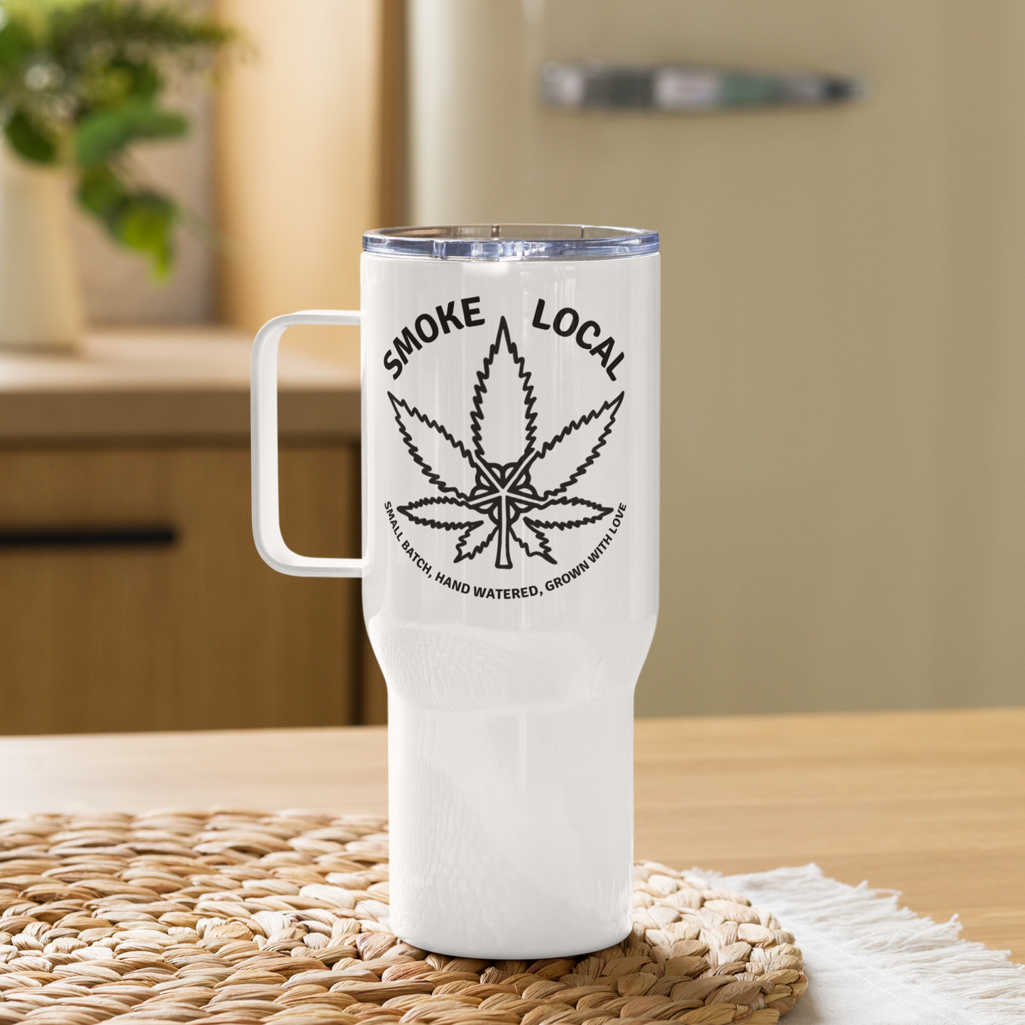 Smoke Local Travel mug with a handle